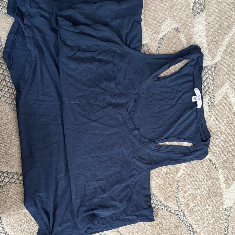 Z Supply Deep Blue Tank Top